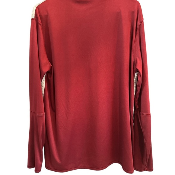 Men's Gray/Maroon Virginia Tech Hokies Prospect Quarter-Zip LS Shirt Sz Large - Picture 2 of 11